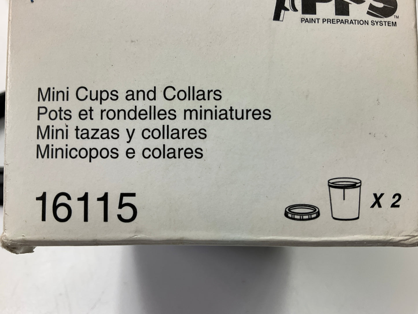 3M PPS 16115 Mini Mixing Cup And Collar, 200 Ml, For Use With PPS, 2 Pack