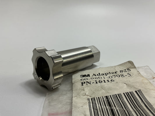 3M 16116 PPS Paint Gun Adapter, 1/4''-19 BSP Thread, Type 25