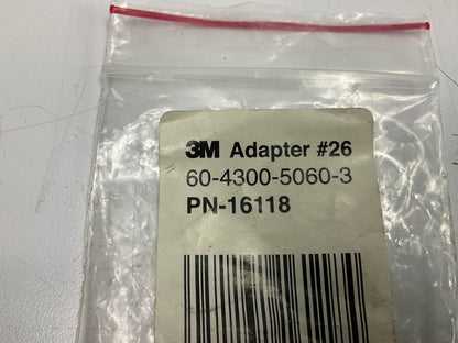 3M 16118 PPS Type 26 Adapter 11mm Male, 1.0mm Thread, (M11x1.0)