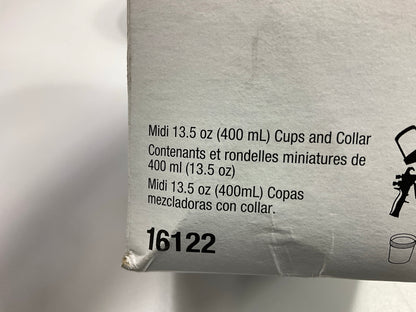 3M 16122 PPS Midi 13.5 Oz Ratio Cups & Collars Paint Preparation System (2 Pack)