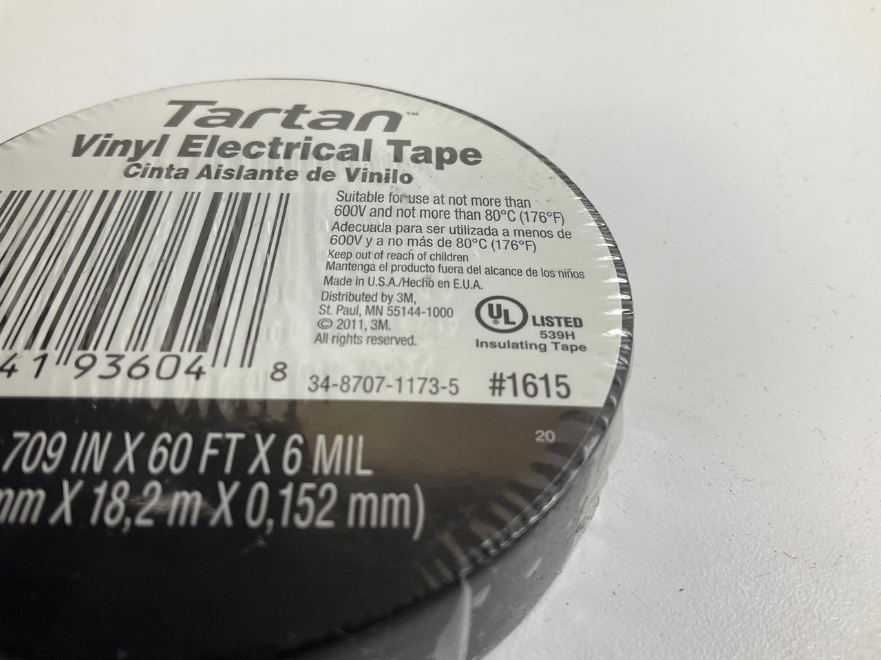(24) 3M 1615 Tartan Vinyl Electrical Tape, 0.70'' X 60 FEET Each Roll