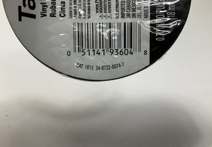 3M 1615 Tartan Vinyl Electrical Tape, 0.70'' X 60' FEET