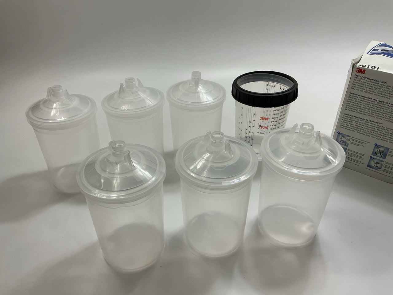INCOMPLETE 3M PPS Starter Kit Large 28 Fl Oz 6-Pack Lids 200 Micron Filter