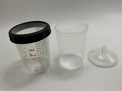INCOMPLETE 3M PPS Starter Kit Large 28 Fl Oz 6-Pack Lids 200 Micron Filter
