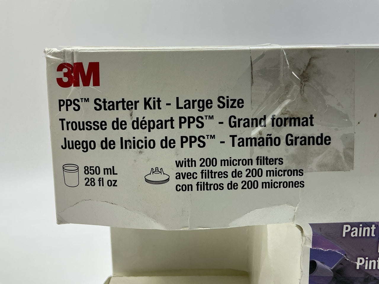 INCOMPLETE 3M PPS Starter Kit Large 28 Fl Oz 6-Pack Lids 200 Micron Filter