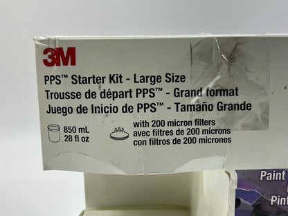 INCOMPLETE 3M PPS Starter Kit Large 28 Fl Oz 6-Pack Lids 200 Micron Filter