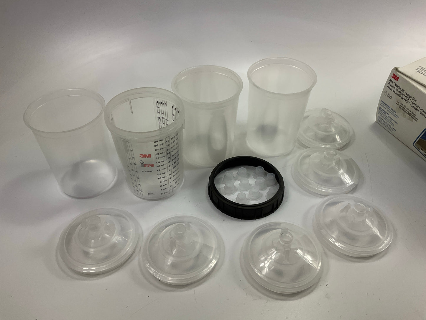 3M PPS Starter Kit Large (850mL, 28 Fl Oz) 6-Pack Lids With 200 Micron Filter