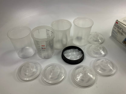 3M PPS Starter Kit Large (850mL, 28 Fl Oz) 6-Pack Lids With 200 Micron Filter