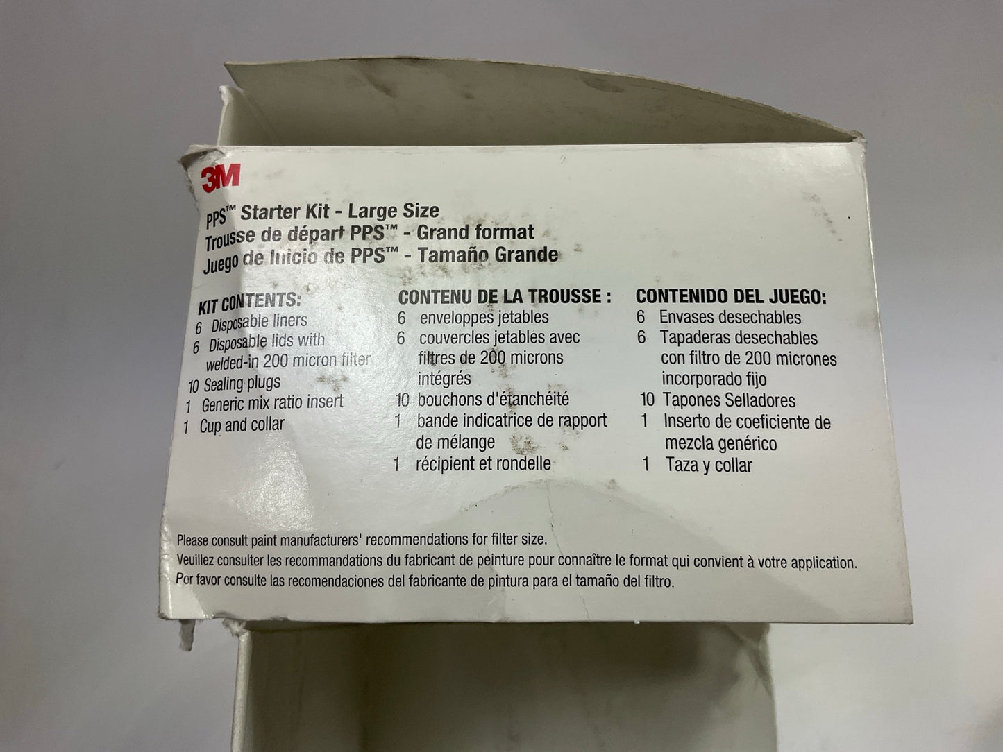 3M PPS Starter Kit Large (850mL, 28 Fl Oz) 6-Pack Lids With 200 Micron Filter