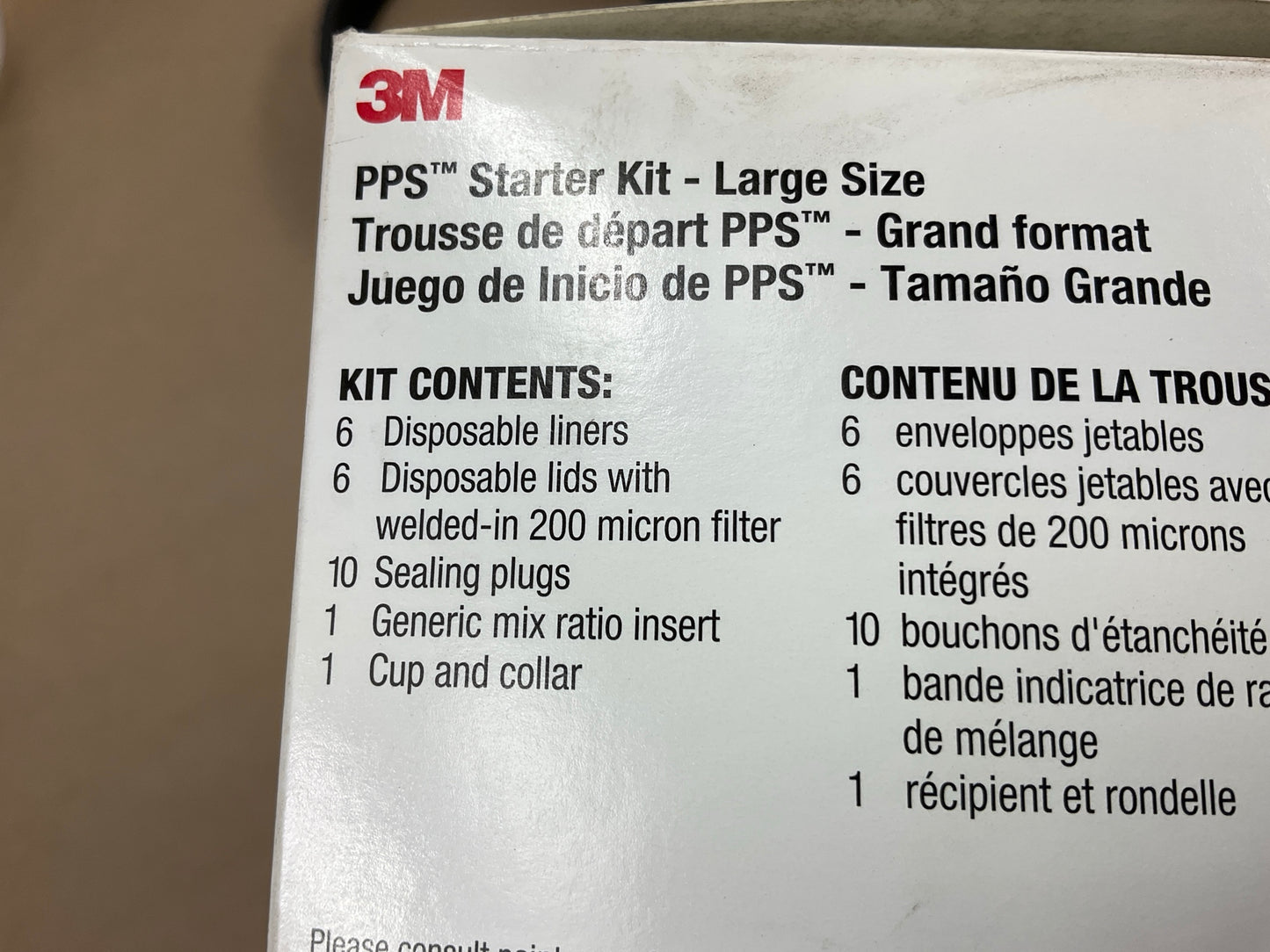3M 16182 PPS Starter Kit Large Size (850mL, 28 Fl. Oz) With 200-micron Filters