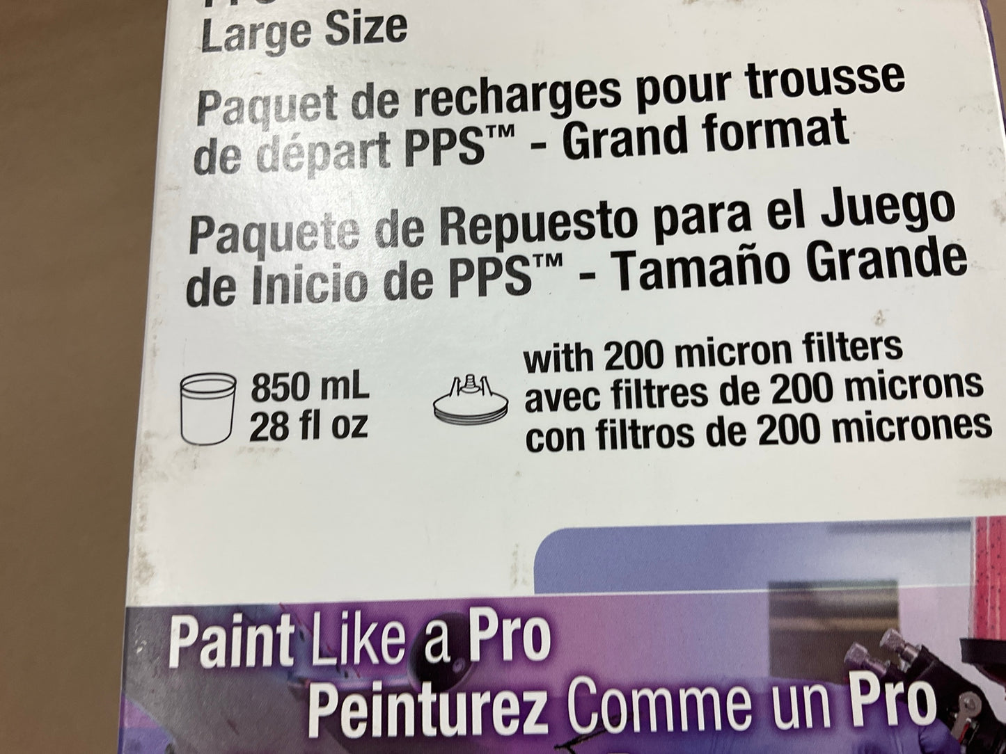 3M 16183 PPS Starter Refill Pack, Large Size (850mL 28 Fl Oz), 200 Micron Filter