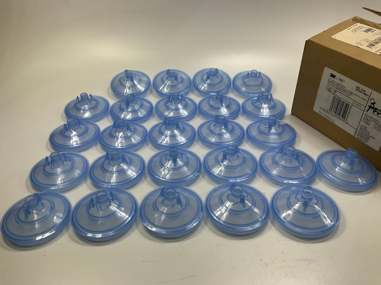 3M 16199 PPS Standard/Large Lid With 125 Micron Full Diameter Filters (25 Lids)