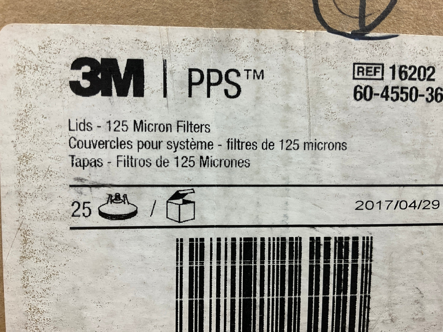 24 PACK - 3M 16202 PPS Lids 125 Micro Filters