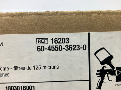 3M 16203 PPS Disposable Mini Lids, 125 Micron Filters - 24 Pcs Total