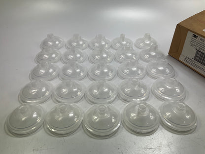 3M 16204 PPS Midi Lids 13.5 Oz 400mL  200 Micron Filters Full Diameter, 25 Lids