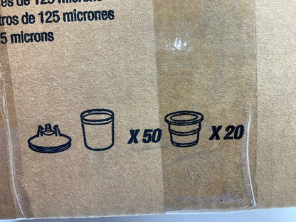 3M 16300 PPS Standard Paint Cup Kit With 125 Micron Filters, Disposable