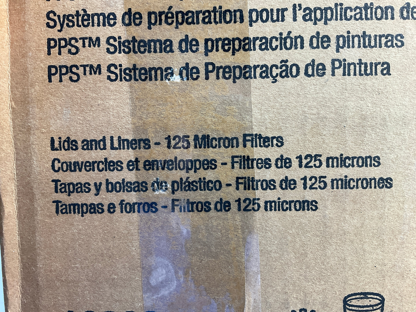 3M 16300 PPS Standard Paint Cup Kit With 125 Micron Filters, Disposable