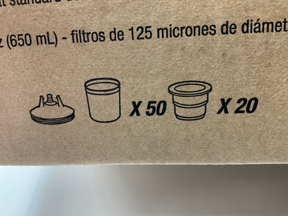 3M 16301 PPS Standard Size Kit With 50 Cup Lids And Liners