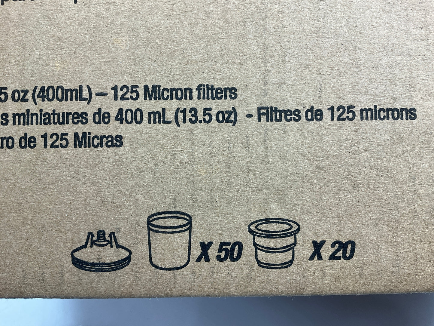 3M 16312 PPS MIDI 13.5oz 125 Micron Refill Kit 50 Lids&Liners+Ratio Cup+20 Plugs
