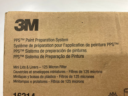OPEN BOX - 3M 16314 PPS Paint Prep Kit Mini 125 Micron Filters Waterborne Paint