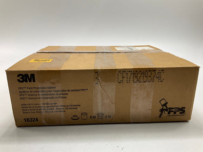 3M 16324 - PPS Lids & Liners Kit, Large Size (28oz), 125 Micron Filter