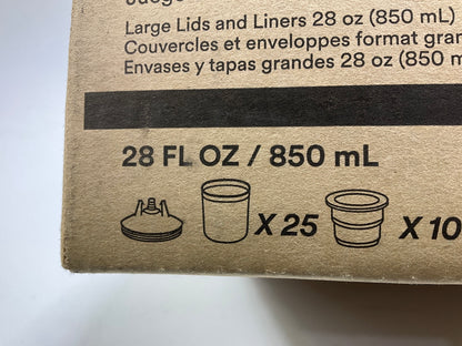 3M 16325 PPS Lid & Liner Kit Size Large 125 Micron 25 Lids 25 Liners 10 Plugs