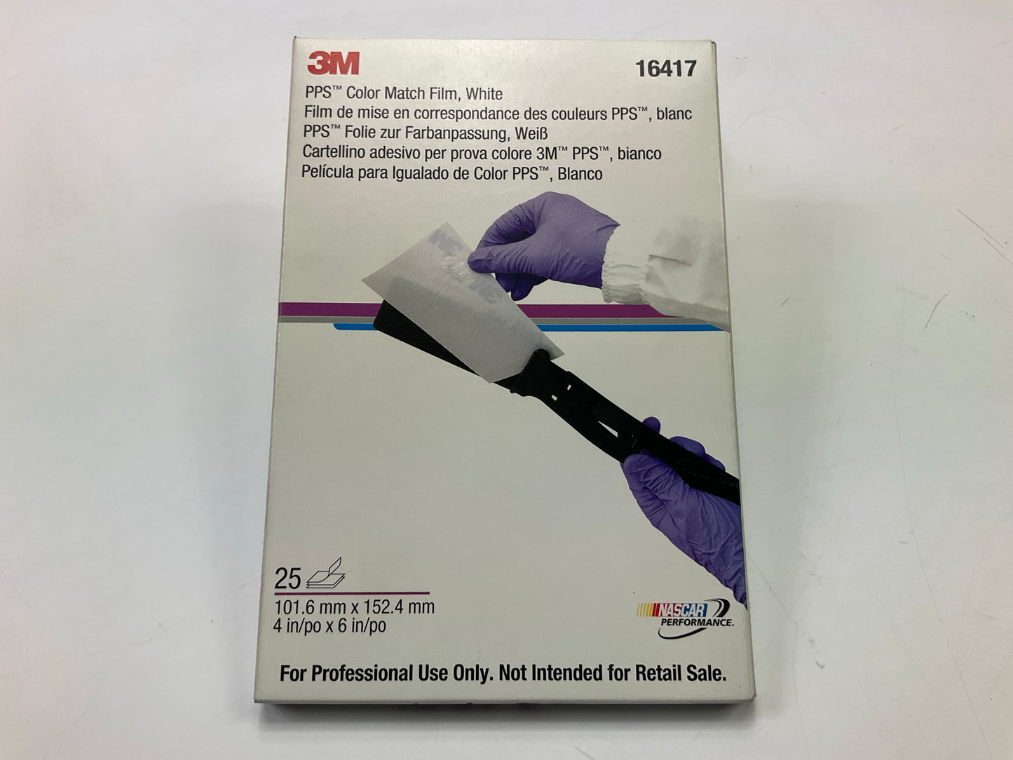 3M 16417 PPS Color Match Film 25 Packs, White 4'' X 6''