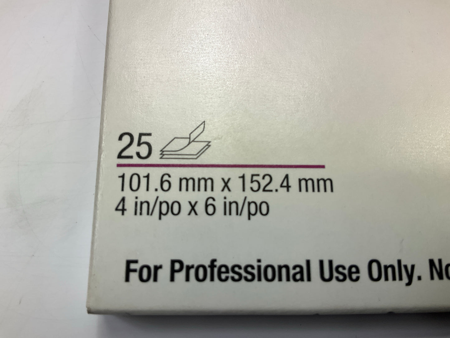 3M 16417 PPS Color Match Film 25 Packs, White 4'' X 6''
