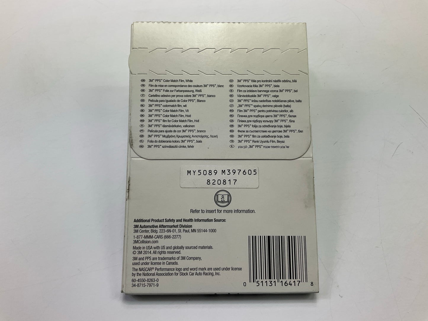 3M 16417 PPS Color Match Film 25 Packs, White 4'' X 6''