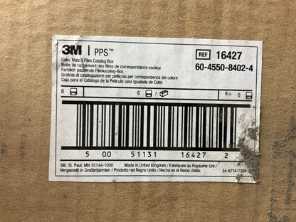 3M 16427 PPS Match Film Catalog Box Storage Case, Pack Of 6
