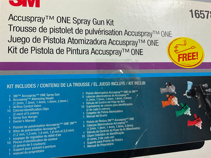 3M 16578 Accuspray One Spray Gun Kit Refinishing Paint Painting Repair PPG