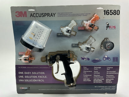 3M 16580 Accuspray ONE Auto Paint Spray Gun System Kit With Standard PPS