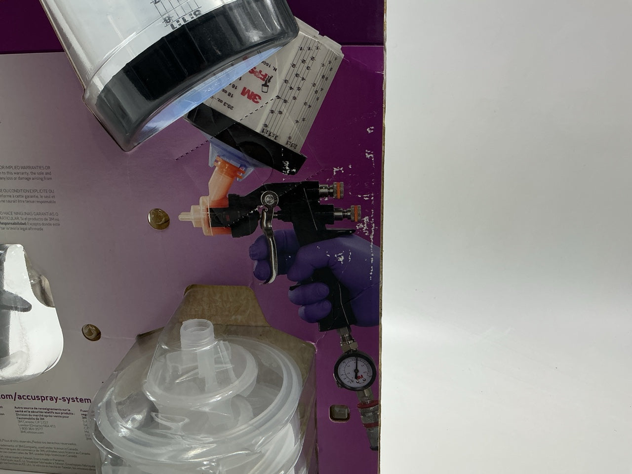 3M 16580 Accuspray ONE Auto Paint Spray Gun System Kit With Standard PPS