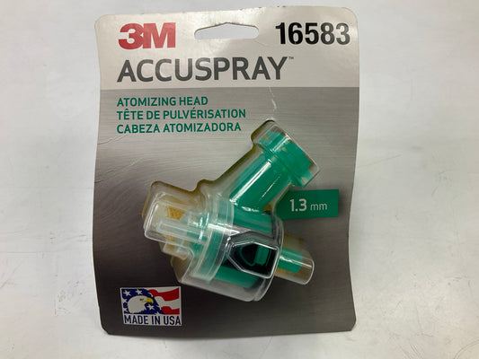 3M 16583 Accuspray Single Atomizing Head, Green, 1.3mm