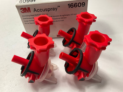 3M 16609 Accuspray Atomizing Heads, 2 Mm, Pack Of 4