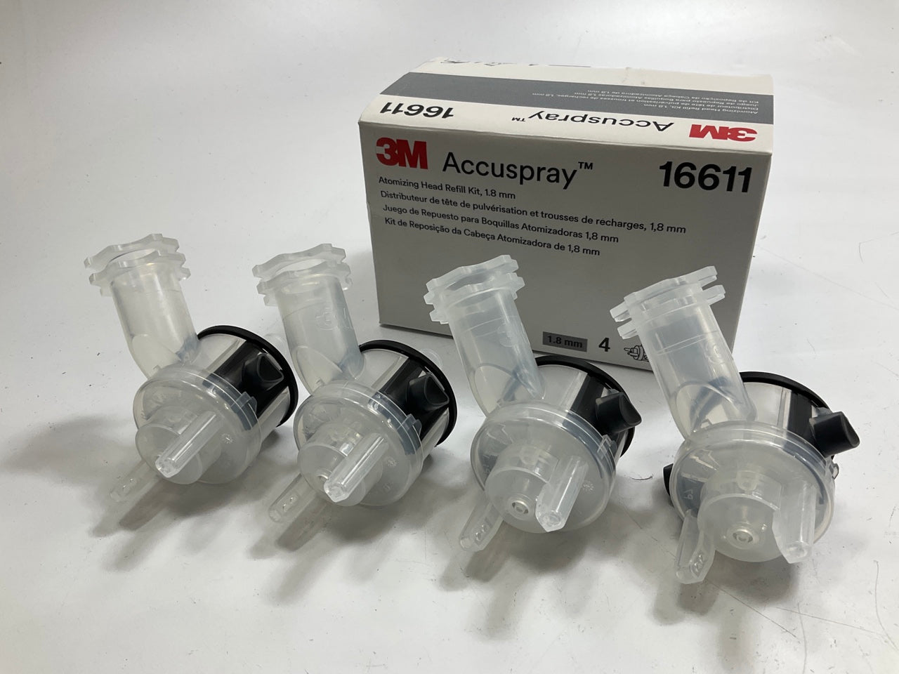 3M 16611 Accuspray Atomizing Head Refill Kit 1.8mm 4/Box