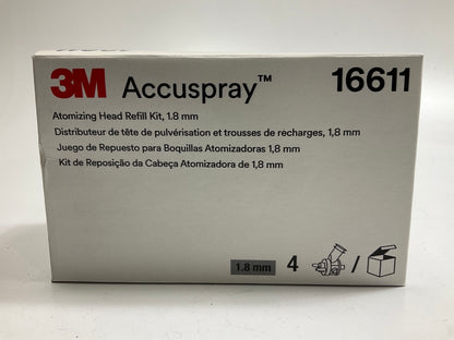 3M 16611 Accuspray Atomizing Head Refill Kit 1.8mm 4/Box