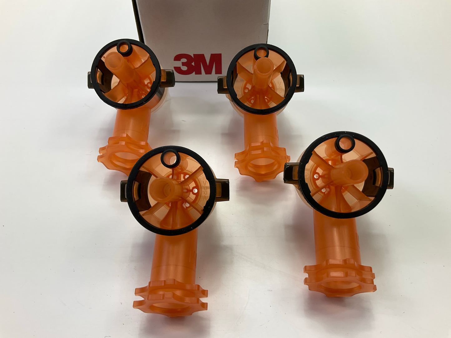 3M 16612 Accuspray Atomizing Head, Orange, 1.4mm, 4 / Pack