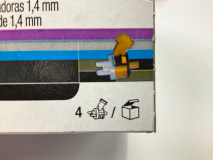 3M 16612 Accuspray Atomizing Head, Orange, 1.4mm, 4 / Pack