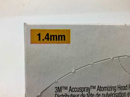 3M 16612 Accuspray Atomizing Head, Orange, 1.4mm, 4 / Pack