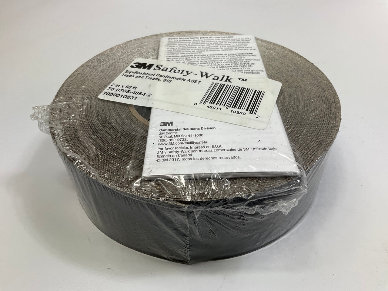 3M 19280 Safety Walk Slip Resistant Heavy Duty Anti Slip Tape 2''x60' Roll