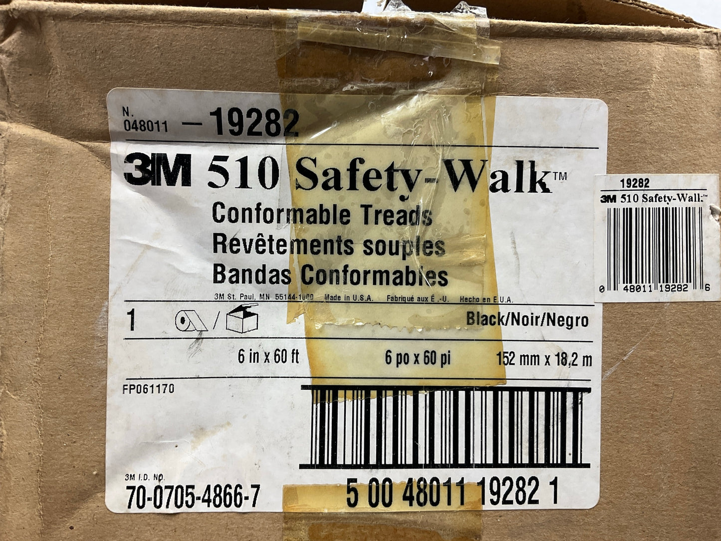 3M 19282 Safety-Walk Slip-Resistant Conformable Tread Safety Tape 6'' X 60'