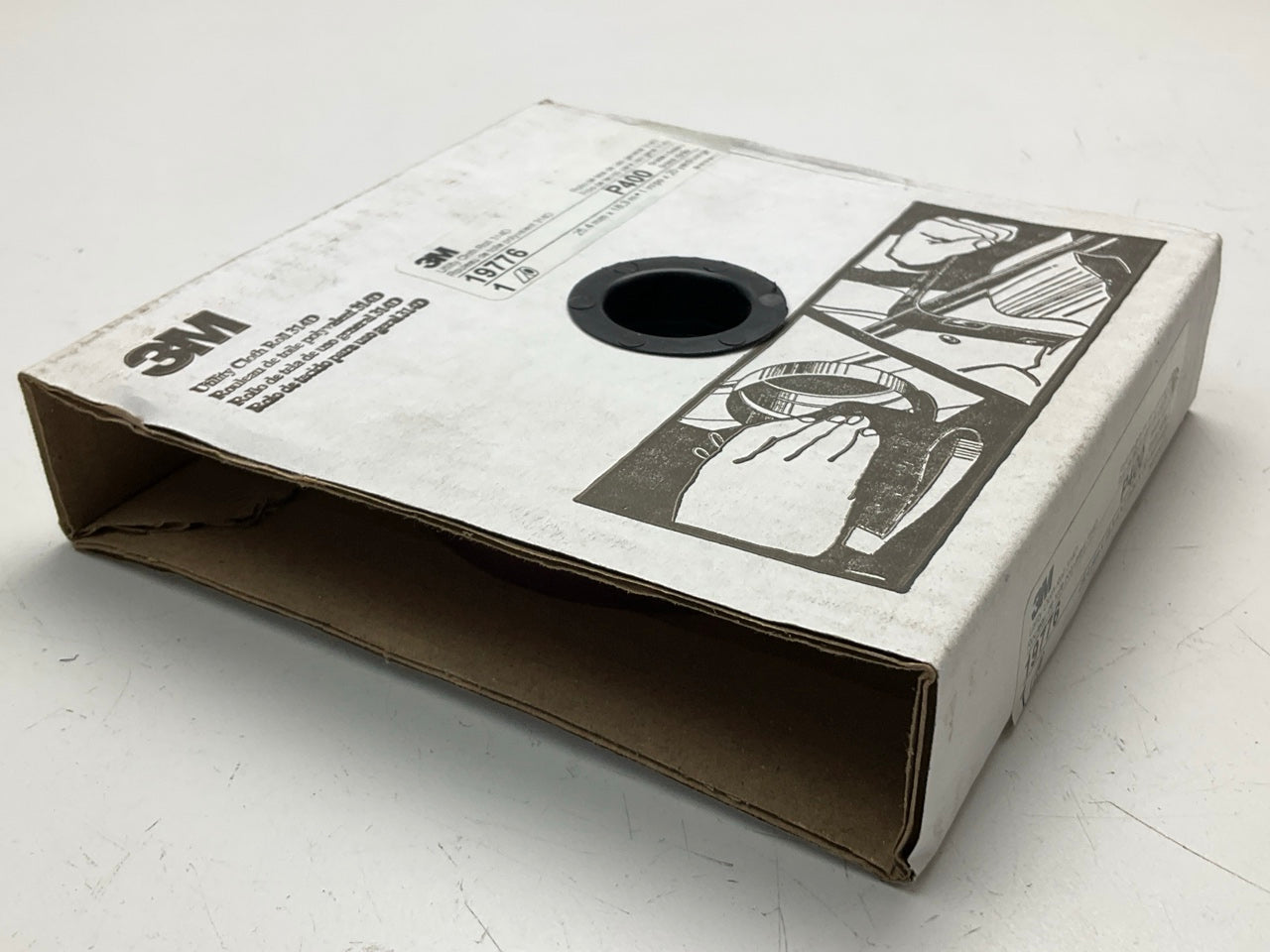 3M 19776 Abrasive Utility Cloth Roll 314 D, 1''  X 20 Yard P400 400 Grit J Weight