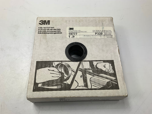 3M 19777 Utility Cloth Sanding Roll 314D, P320 320 Grit J-weight, 1 In X 20 Yd