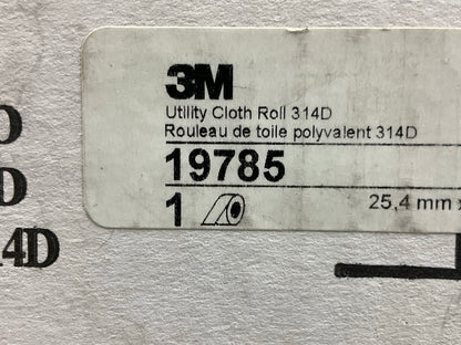 3M 19785 280 Grit 1'' X 50 Yd - Aluminum Oxide Abrasive Utility Cloth Shop Roll