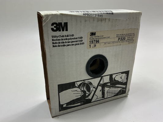3M 19796 Abrasive Utility Cloth Roll 314D, P320 J-weight, 1-1/2'' X 20 Yard