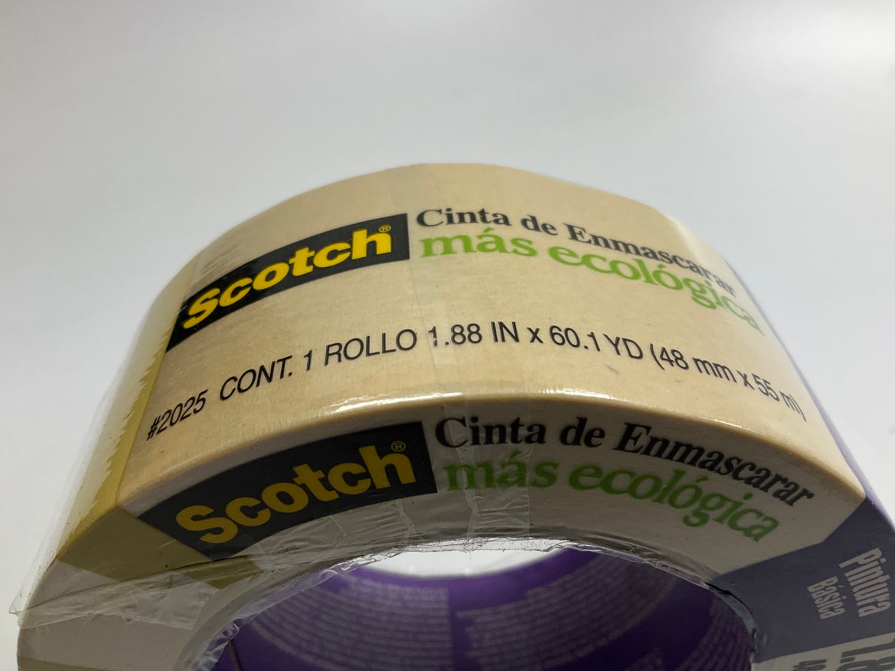 (10) Rolls - 3M 2025 Scotch Greener Masking Tape, Each Roll Is 1.88'' X 60 Yards