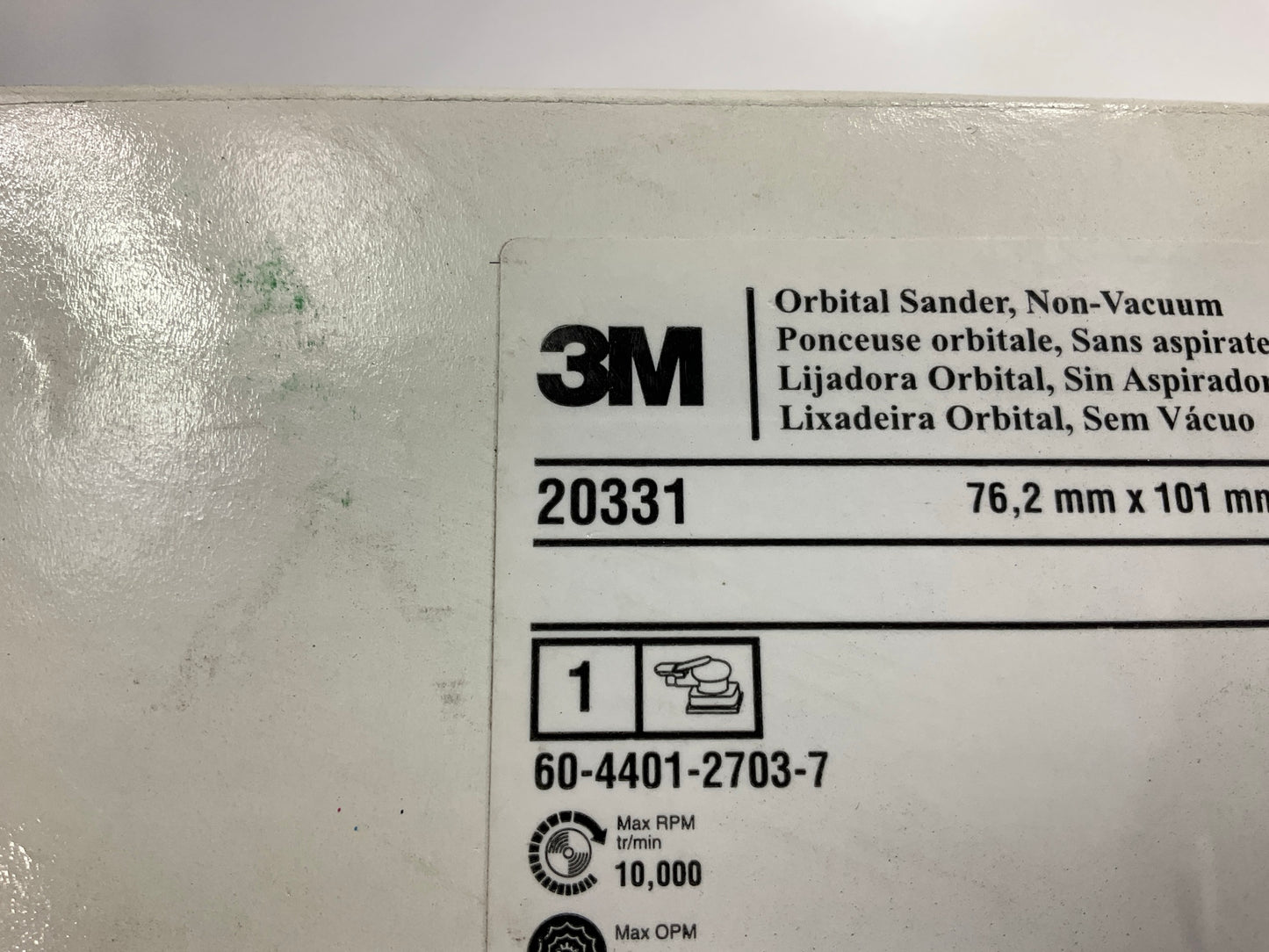 3M 20331 Pneumatic Orbital Sander 1/8'' 10,000 OPM