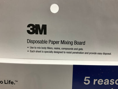 3M 20382 Disposable Paper Mixing Board 10'' X 10'' X 100 Sheets