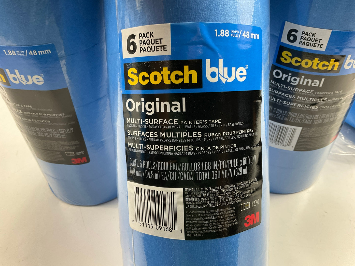 24 Rolls Total - 3M 2090 ScotchBlue Painters Masking Tape, Blue, 1.88'' X 60 Yd